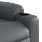 vidaXL Massagesessel mit Aufstehhilfe Grau Kunstleder vidaXL Massagesessel mit Aufstehhilfe Grau Kunstleder
