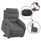 vidaXL Relaxsessel mit Aufstehhilfe Dunkelgrau Stoff vidaXL Relaxsessel mit Aufstehhilfe Dunkelgrau Stoff