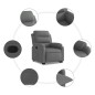vidaXL Relaxsessel mit Aufstehhilfe Dunkelgrau Stoff vidaXL Relaxsessel mit Aufstehhilfe Dunkelgrau Stoff