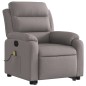 vidaXL Massagesessel mit Aufstehhilfe Taupe Stoff vidaXL Massagesessel mit Aufstehhilfe Taupe Stoff