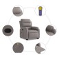 vidaXL Massagesessel mit Aufstehhilfe Taupe Stoff vidaXL Massagesessel mit Aufstehhilfe Taupe Stoff
