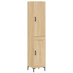 Highboard Sonoma-Eiche 34,5x34x180 cm Holzwerkstoff