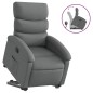 vidaXL Relaxsessel mit Aufstehhilfe Dunkelgrau Stoff vidaXL Relaxsessel mit Aufstehhilfe Dunkelgrau Stoff