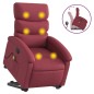vidaXL Massagesessel mit Aufstehhilfe Weinrot Stoff vidaXL Massagesessel mit Aufstehhilfe Weinrot Stoff