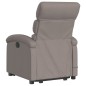 vidaXL Massagesessel mit Aufstehhilfe Taupe Stoff vidaXL Massagesessel mit Aufstehhilfe Taupe Stoff