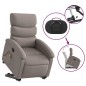 vidaXL Massagesessel mit Aufstehhilfe Taupe Stoff vidaXL Massagesessel mit Aufstehhilfe Taupe Stoff