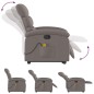 vidaXL Massagesessel mit Aufstehhilfe Taupe Stoff vidaXL Massagesessel mit Aufstehhilfe Taupe Stoff