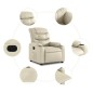vidaXL Relaxsessel Elektrisch Creme Kunstleder vidaXL Relaxsessel Elektrisch Creme Kunstleder