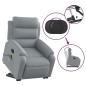 vidaXL Elektrischer Massagesessel mit Aufstehhilfe Hellgrau Stoff vidaXL Elektrischer Massagesessel mit Aufstehhilfe Hellgrau Stoff