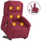 vidaXL Massagesessel mit Aufstehhilfe Weinrot Samt vidaXL Massagesessel mit Aufstehhilfe Weinrot Samt