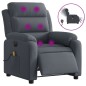 vidaXL Massagesessel Elektrisch Dunkelgrau Samt vidaXL Massagesessel Elektrisch Dunkelgrau Samt