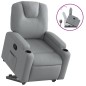 vidaXL Relaxsessel mit Aufstehhilfe Hellgrau Stoff vidaXL Relaxsessel mit Aufstehhilfe Hellgrau Stoff