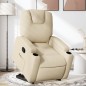 vidaXL Relaxsessel mit Aufstehhilfe Creme Stoff vidaXL Relaxsessel mit Aufstehhilfe Creme Stoff