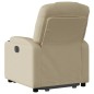 vidaXL Relaxsessel mit Aufstehhilfe Creme Stoff vidaXL Relaxsessel mit Aufstehhilfe Creme Stoff