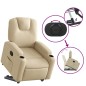 vidaXL Relaxsessel mit Aufstehhilfe Creme Stoff vidaXL Relaxsessel mit Aufstehhilfe Creme Stoff