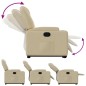 vidaXL Relaxsessel mit Aufstehhilfe Creme Stoff vidaXL Relaxsessel mit Aufstehhilfe Creme Stoff