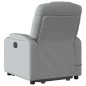 vidaXL Massagesessel mit Aufstehhilfe Hellgrau Stoff vidaXL Massagesessel mit Aufstehhilfe Hellgrau Stoff
