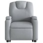 vidaXL Massagesessel mit Aufstehhilfe Hellgrau Stoff vidaXL Massagesessel mit Aufstehhilfe Hellgrau Stoff