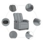 vidaXL Relaxsessel mit Aufstehhilfe Hellgrau Stoff vidaXL Relaxsessel mit Aufstehhilfe Hellgrau Stoff