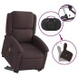 vidaXL Massagesessel mit Aufstehhilfe Dunkelbraun Stoff vidaXL Massagesessel mit Aufstehhilfe Dunkelbraun Stoff
