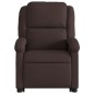 vidaXL Massagesessel mit Aufstehhilfe Dunkelbraun Stoff vidaXL Massagesessel mit Aufstehhilfe Dunkelbraun Stoff