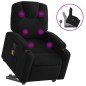 vidaXL Massagesessel mit Aufstehhilfe Schwarz Stoff vidaXL Massagesessel mit Aufstehhilfe Schwarz Stoff