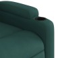 vidaXL Massagesessel mit Aufstehhilfe Dunkelgrün Stoff vidaXL Massagesessel mit Aufstehhilfe Dunkelgrün Stoff