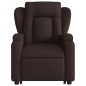 vidaXL Massagesessel mit Aufstehhilfe Dunkelbraun Stoff vidaXL Massagesessel mit Aufstehhilfe Dunkelbraun Stoff