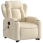 vidaXL Massagesessel mit Aufstehhilfe Creme Stoff vidaXL Massagesessel mit Aufstehhilfe Creme Stoff