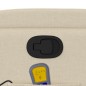 vidaXL Massagesessel mit Aufstehhilfe Creme Stoff vidaXL Massagesessel mit Aufstehhilfe Creme Stoff
