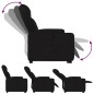 vidaXL Relaxsessel mit Aufstehhilfe Schwarz Stoff vidaXL Relaxsessel mit Aufstehhilfe Schwarz Stoff