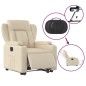 vidaXL Relaxsessel mit Aufstehhilfe Elektrisch Creme Stoff vidaXL Relaxsessel mit Aufstehhilfe Elektrisch Creme Stoff