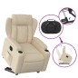 vidaXL Relaxsessel mit Aufstehhilfe Elektrisch Creme Stoff vidaXL Relaxsessel mit Aufstehhilfe Elektrisch Creme Stoff