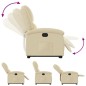 vidaXL Relaxsessel mit Aufstehhilfe Elektrisch Creme Stoff vidaXL Relaxsessel mit Aufstehhilfe Elektrisch Creme Stoff