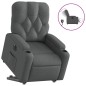 vidaXL Relaxsessel mit Aufstehhilfe Elektrisch Dunkelgrau Stoff vidaXL Relaxsessel mit Aufstehhilfe Elektrisch Dunkelgrau Stoff
