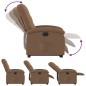 vidaXL Relaxsessel mit Aufstehhilfe Elektrisch Braun Stoff vidaXL Relaxsessel mit Aufstehhilfe Elektrisch Braun Stoff