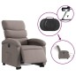 vidaXL Relaxsessel mit Aufstehhilfe Elektrisch Taupe Stoff vidaXL Relaxsessel mit Aufstehhilfe Elektrisch Taupe Stoff