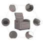 vidaXL Relaxsessel mit Aufstehhilfe Elektrisch Taupe Stoff vidaXL Relaxsessel mit Aufstehhilfe Elektrisch Taupe Stoff