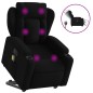 vidaXL Elektrischer Massagesessel mit Aufstehhilfe Schwarz Stoff vidaXL Elektrischer Massagesessel mit Aufstehhilfe Schwarz Stoff