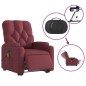 vidaXL Elektrischer Massagesessel mit Aufstehhilfe Weinrot Stoff vidaXL Elektrischer Massagesessel mit Aufstehhilfe Weinrot Stoff