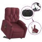 vidaXL Elektrischer Massagesessel mit Aufstehhilfe Weinrot Stoff vidaXL Elektrischer Massagesessel mit Aufstehhilfe Weinrot Stoff