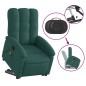 vidaXL Elektrischer Massagesessel mit Aufstehhilfe Dunkelgrün Stoff vidaXL Elektrischer Massagesessel mit Aufstehhilfe Dunkelgrün Stoff