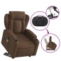 vidaXL Elektrischer Massagesessel mit Aufstehhilfe Braun Stoff vidaXL Elektrischer Massagesessel mit Aufstehhilfe Braun Stoff