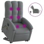 vidaXL Elektrischer Massagesessel mit Aufstehhilfe Dunkelgrau Stoff vidaXL Elektrischer Massagesessel mit Aufstehhilfe Dunkelgrau Stoff