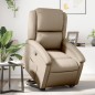 vidaXL Relaxsessel mit Aufstehhilfe Cappuccino-Braun Kunstleder vidaXL Relaxsessel mit Aufstehhilfe Cappuccino-Braun Kunstleder
