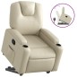 vidaXL Relaxsessel mit Aufstehhilfe Creme Kunstleder vidaXL Relaxsessel mit Aufstehhilfe Creme Kunstleder