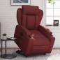 vidaXL Relaxsessel mit Aufstehhilfe Weinrot Kunstleder vidaXL Relaxsessel mit Aufstehhilfe Weinrot Kunstleder