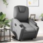 vidaXL Relaxsessel mit Aufstehhilfe Grau Kunstleder vidaXL Relaxsessel mit Aufstehhilfe Grau Kunstleder