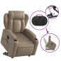 vidaXL Massagesessel mit Aufstehhilfe Cappuccino-Braun Kunstleder vidaXL Massagesessel mit Aufstehhilfe Cappuccino-Braun Kunstleder
