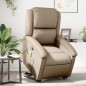 vidaXL Massagesessel mit Aufstehhilfe Cappuccino-Braun Kunstleder vidaXL Massagesessel mit Aufstehhilfe Cappuccino-Braun Kunstleder